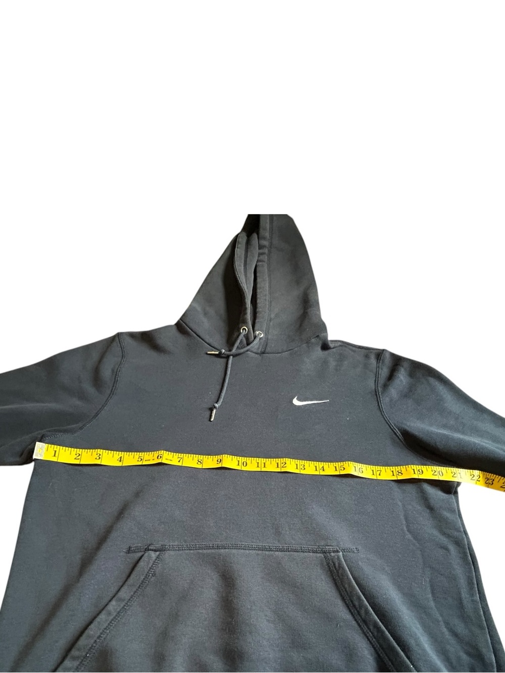 Nike Swoosh Pullover Hoodie Black Small Fleece Sweatshirt Athletic Casual - Picture 3 of 13
